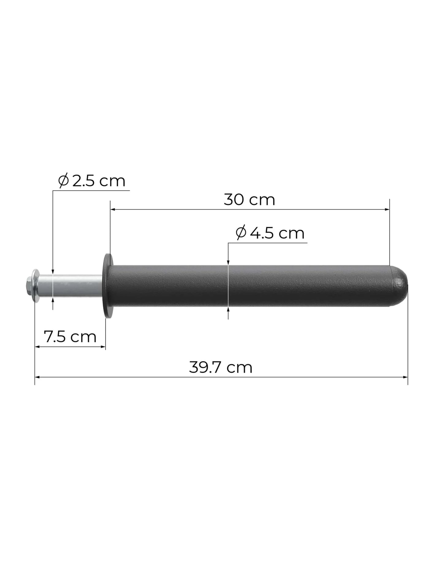 Zubehör: Gewichts-Pins 30cm R8 Serie: Kompatibel mit R8-Racks und 50 mm Scheiben 