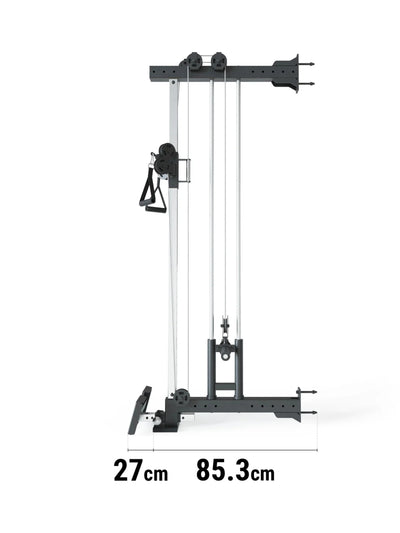 Kabelzug Plate Loaded Cable Pully | 221 cm hoch | 52 kg schwer | Bis 450 kg belastbar | 34fach höhenverstellbar | einzeln, als Paar oder an der Kraftstation