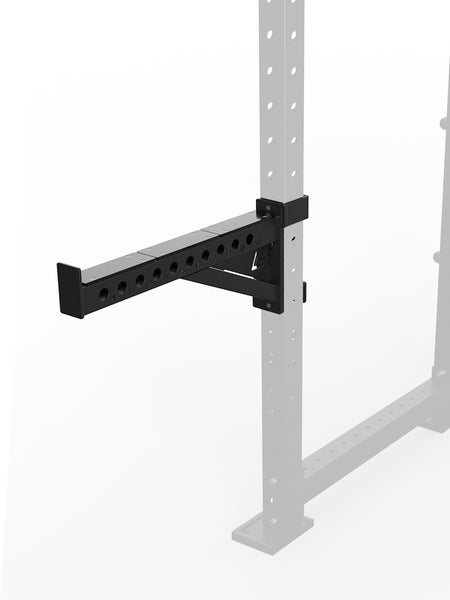 Spotter Arme Power Racks R8 Zubehör: Paar | Sicher trainieren, auch vorm Rack | Belastbar | 61 cm lang | 6 mm dicke UHMW-Kunststoffplatte zum Schutz der Langhantel