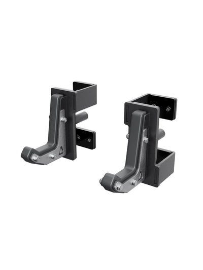 J-Hooks Type 4, Zubehör für R8 Power Racks: Paar | Mit Hartplastik ummantelt | Tiefe Mulde | Bis 550 kg belastbar | Einfache Höhenverstellbarkeit | Cross-kompatibel