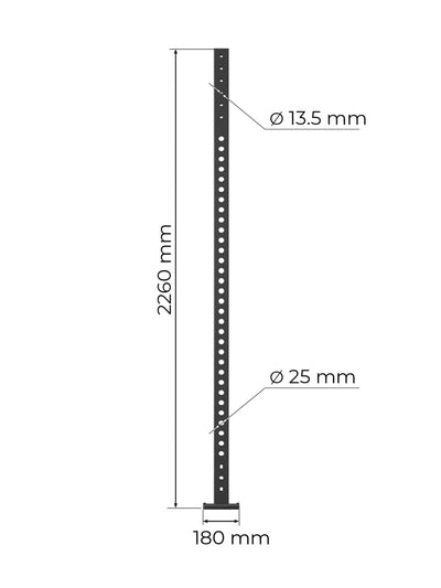 Zubehör Uprights R8 Power Racks: Paarweise | 226 cm Höhe
