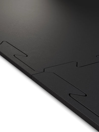 Bodenschutz | FlexProtect Bodenschutz 6mm 100x100cm, hochwertiges Kautschuk | Puzzle Verbindung | Feingranulat Oberfläche | Geruchsarm | TÜV