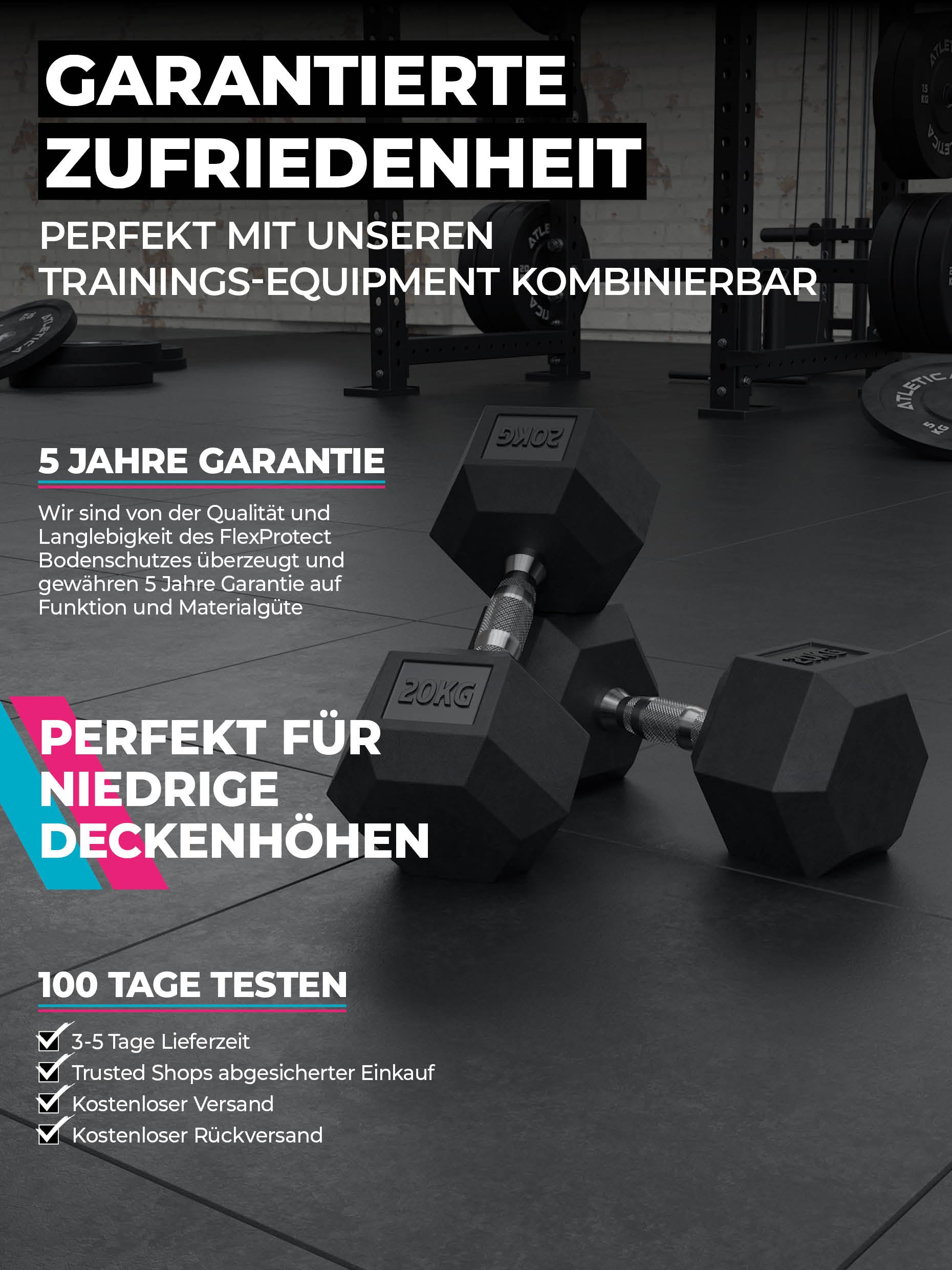 Bodenschutzmatten SolidProtect 10m2: Feingranulat Oberfläche, #size_10-Matten-a-100x100cm