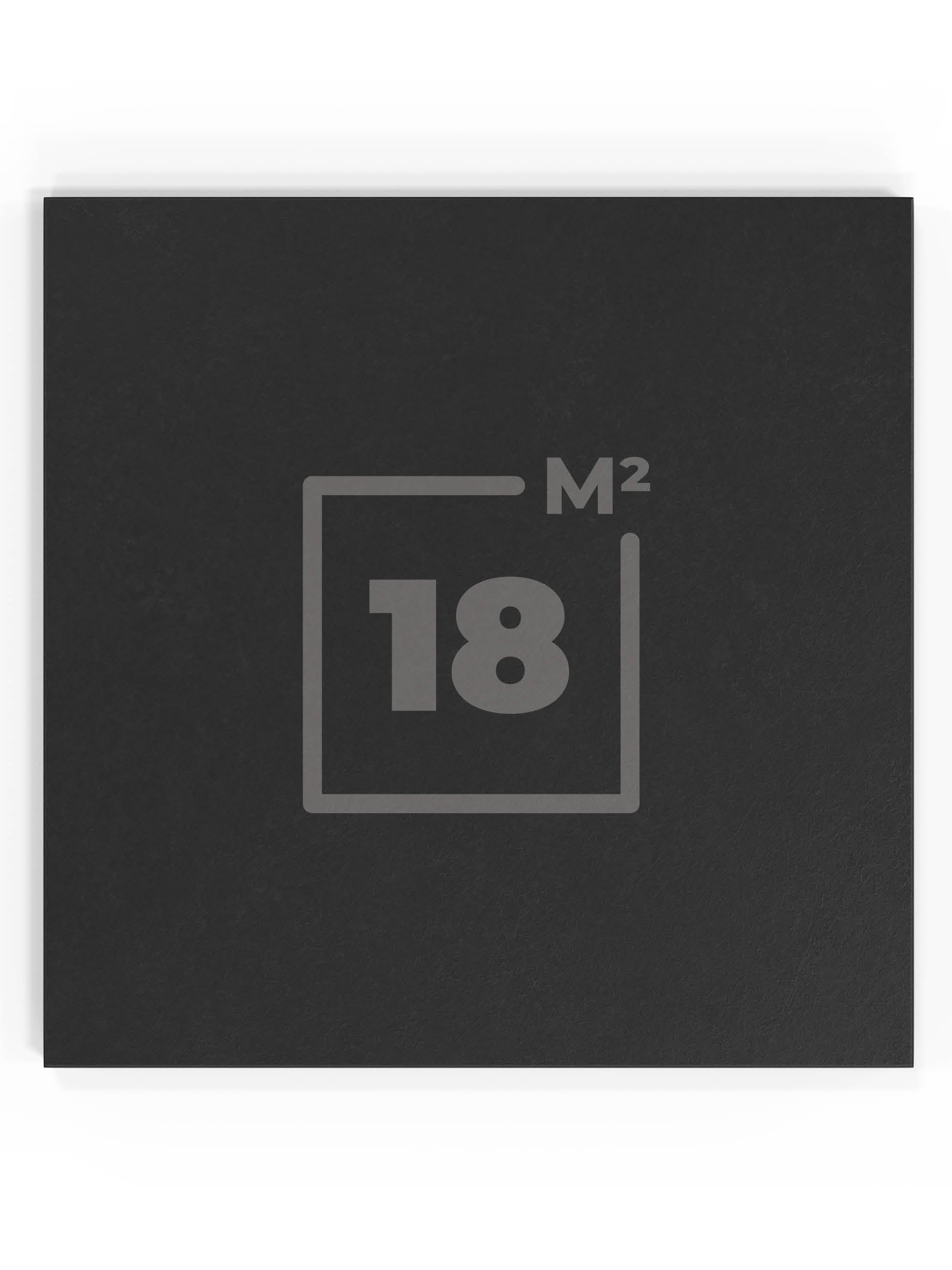 Bodenschutzmatten 18m2 SolidProtect: Keltan EPDM Material | 20mm Stärke | hohes Eigengewicht | Feingranulat Oberfläche | 0.8mm Körnung,  #size_72-matten-a-50x50cm