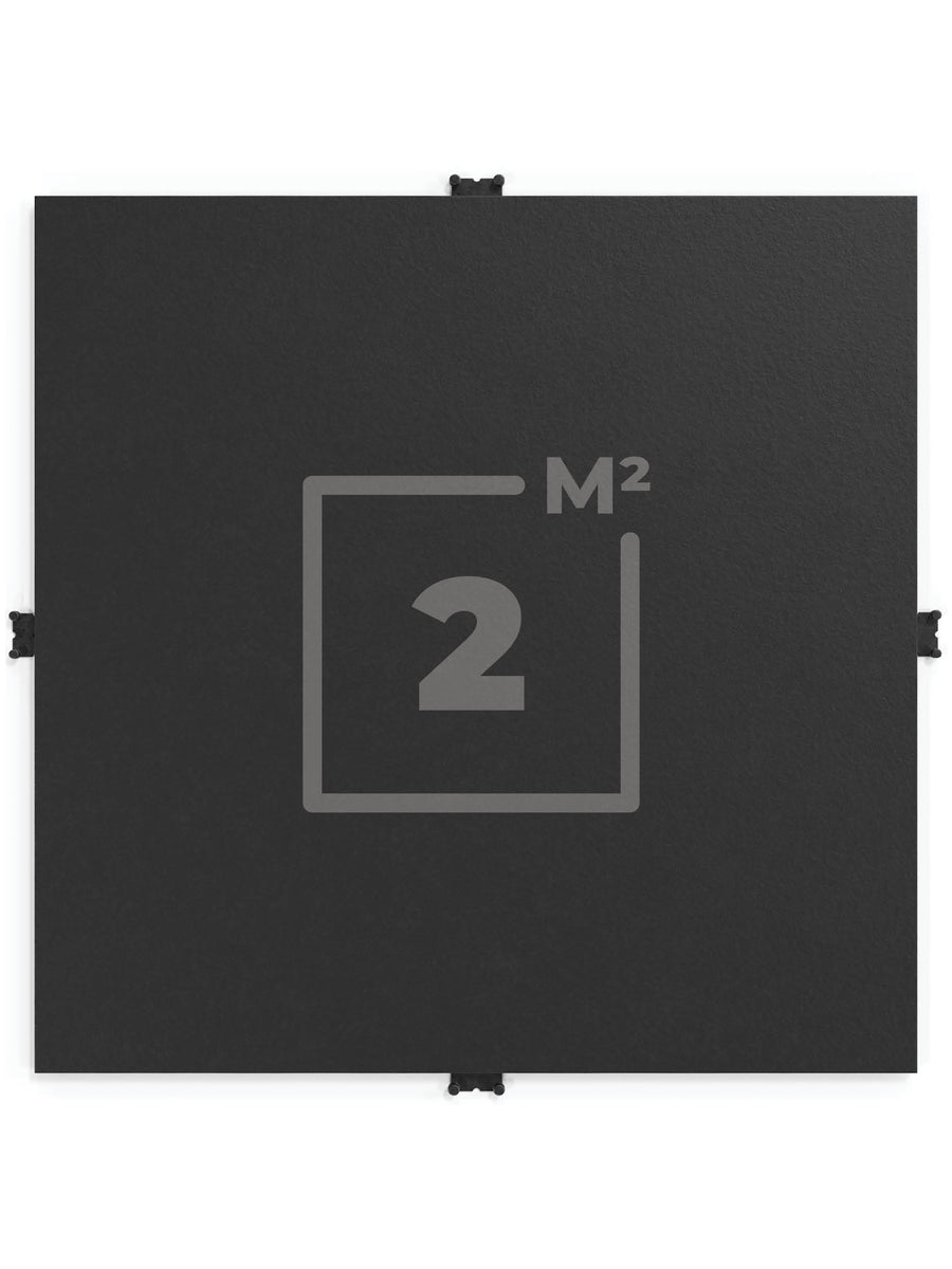 Bodenschutz MaxProtect 2m2 Set | Feingranulat Oberfläche | Steck-Verbundsystem | Zwei Schutzlagen und Air-Cushion Dämpfung | 20 mm Stärke