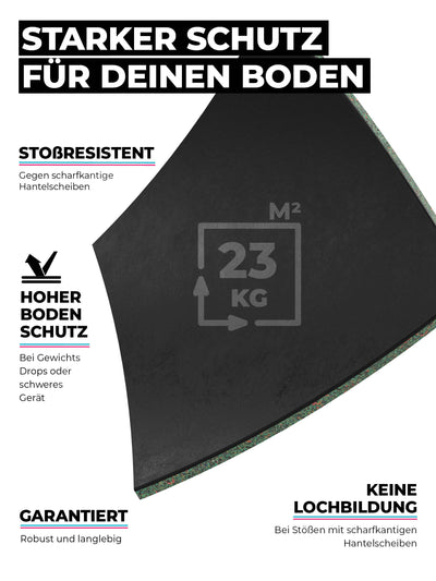 Bodenschutzmatten 2m2 SolidProtect: Keltan EPDM Material, #size_8-matten-a-50x50cm