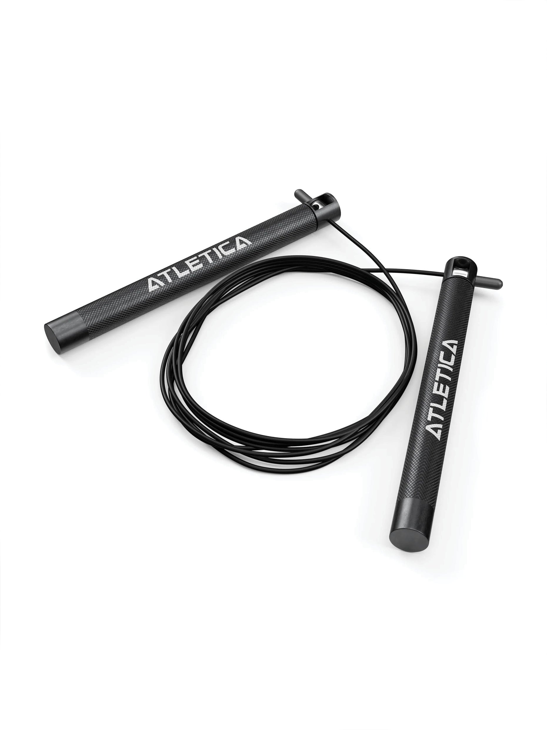 Springseil J2 Speed Rope: Version 2 mit neuen Griffen & verbesserten Kugellagern | Leichtgängiges Stahlspringseil für schnelle Sprünge, Warm-ups & Cardio