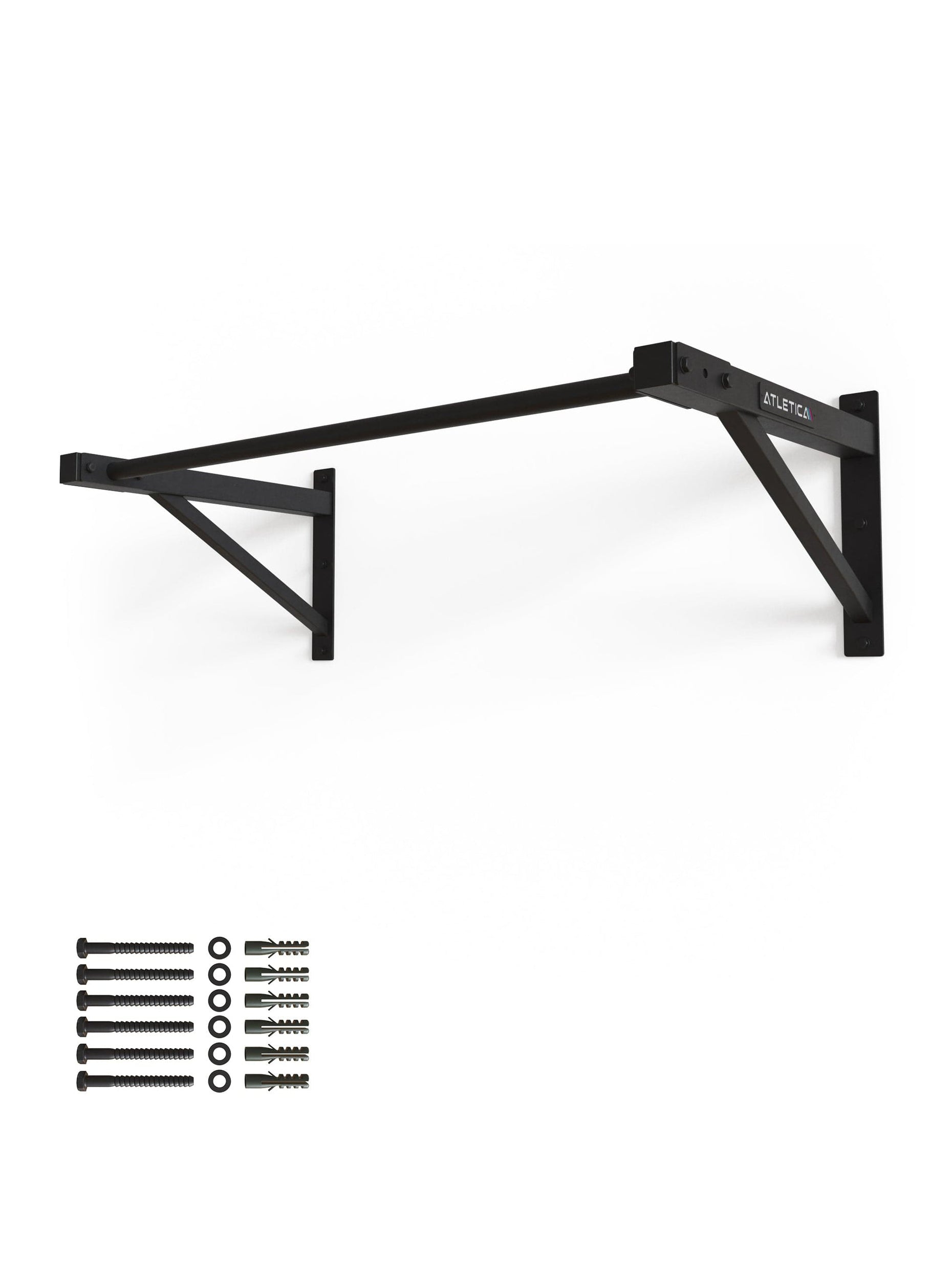 K1 Klimmzugstange Stabil mit 11 kg Eigengewicht | Wandmontage | 150 kg Trainingsgewicht | 121 cm breit 