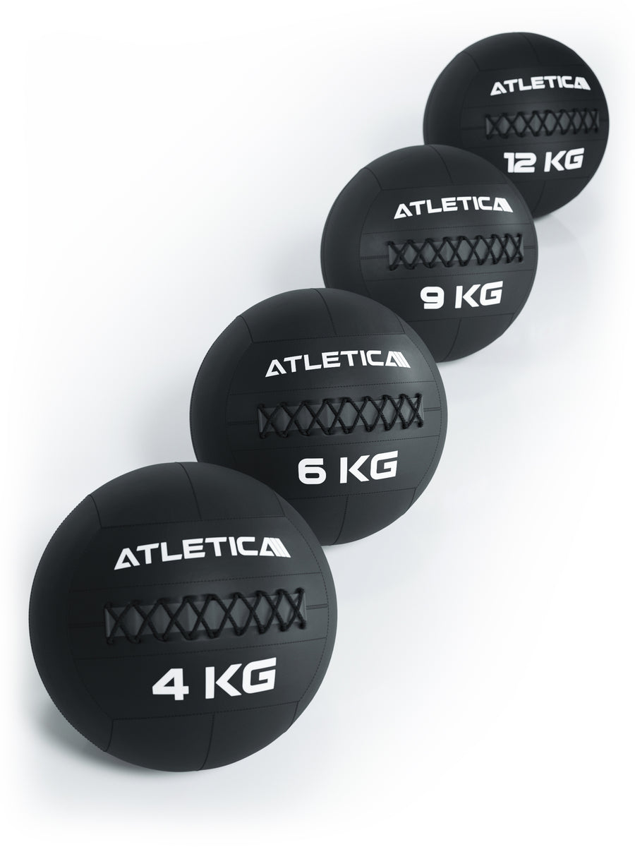 WallBall Gewichte: Aus strapazierfähigem Kunstleder | Für Wurfübungen und zur Kräftigung der Rumpf- und Tiefenmuskulatur, #size_4-kg