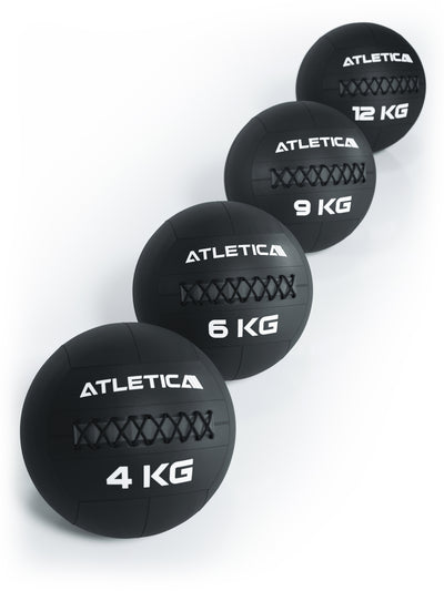 WallBall Gewichte: Aus strapazierfähigem Kunstleder | Für Wurfübungen und zur Kräftigung der Rumpf- und Tiefenmuskulatur, #size_12-kg