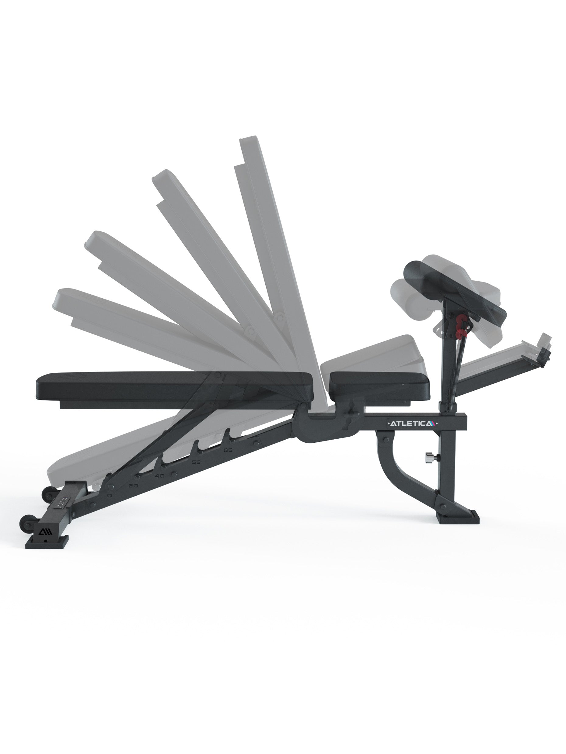 Schrägbank B2 ArmMaster Beinbeuger Beinstrecker Hantelbank: Leg Curl Beintraining | Schrägbank negativ verstellbar| Bis 400kg belastbar | TÜV