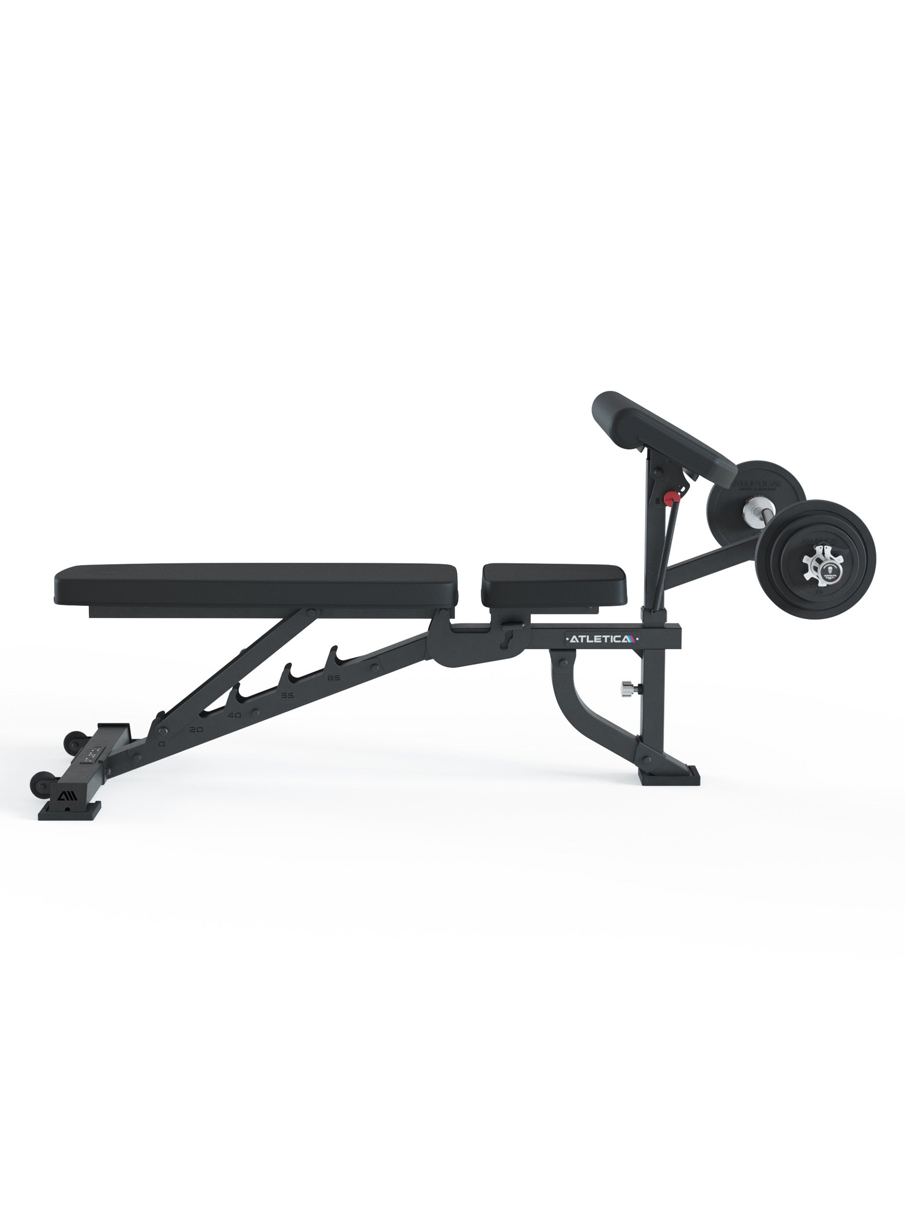 Schrägbank B2 ArmMaster Beinbeuger Beinstrecker Hantelbank: Leg Curl Beintraining 