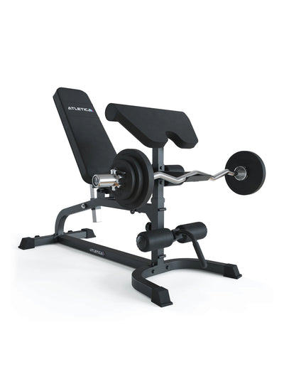 Hantelbank X-Bench: ideal für Fitnesstraining mit Langhantel und Gewichten