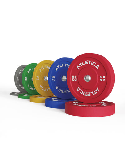 Gewichte Color Bumper plates: Set 150 kg bestehend aus 2x 5 kg ∣ 2x 10 kg ∣ 2x 15 kg ∣ 2x 20 kg ∣ 2x 25 kg