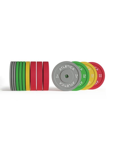 Trainingsscheiben Color Bumper Plates 190 kg bestehend aus 4x 5 kg ∣ 4x 10 kg ∣ 2x 15 kg ∣ 4x 25 kg