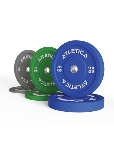 Gewichte: Bumper plates Set 70 kg | Color Bumper Plates 70 kg bestehend aus 2 x 5 kg ∣ 2x 10 kg ∣ 2x 20 kg