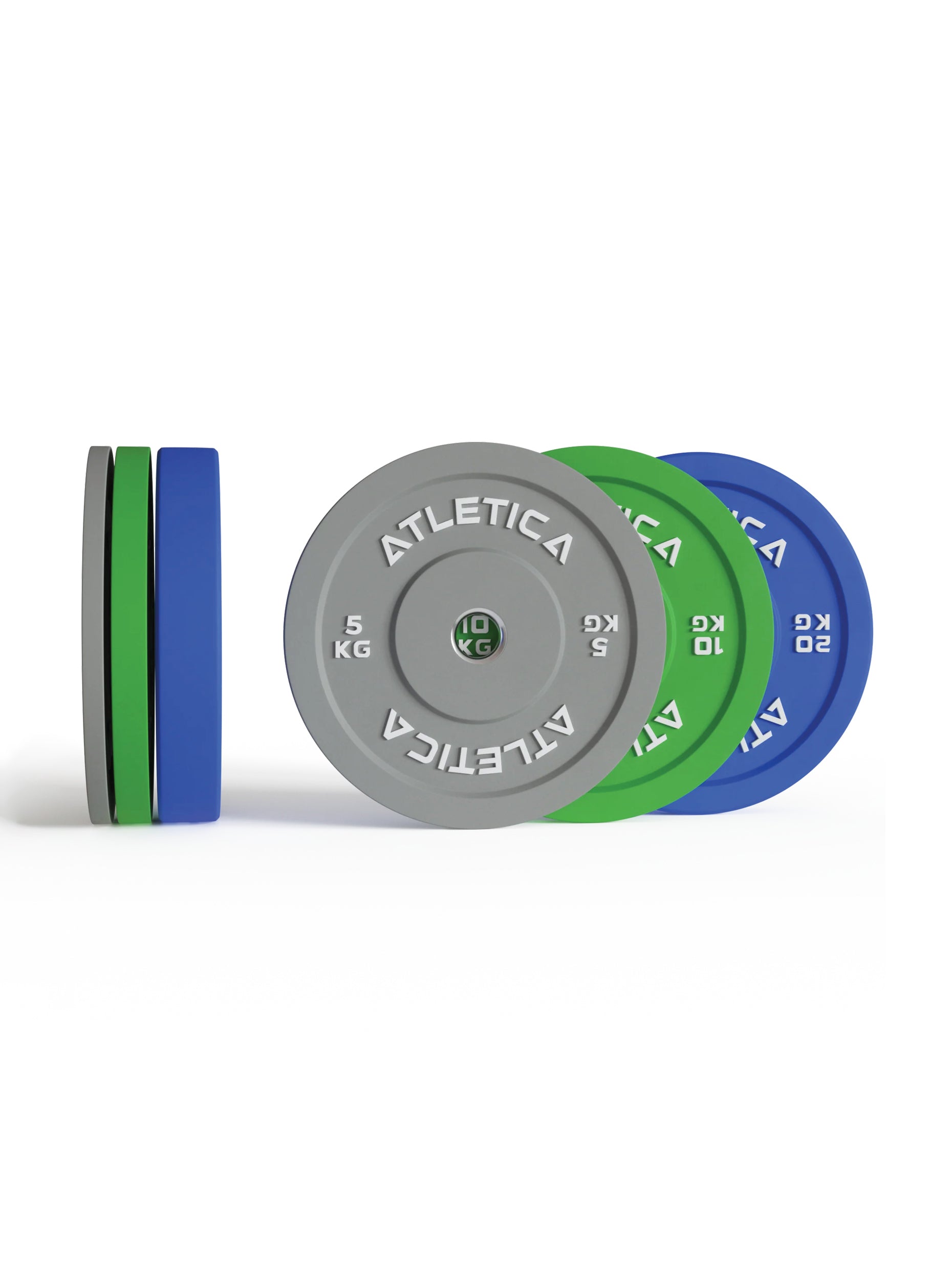 Color Bumper Plates 70 kg bestehend aus 2 x 5 kg ∣ 2x 10 kg ∣ 2x 20 kg