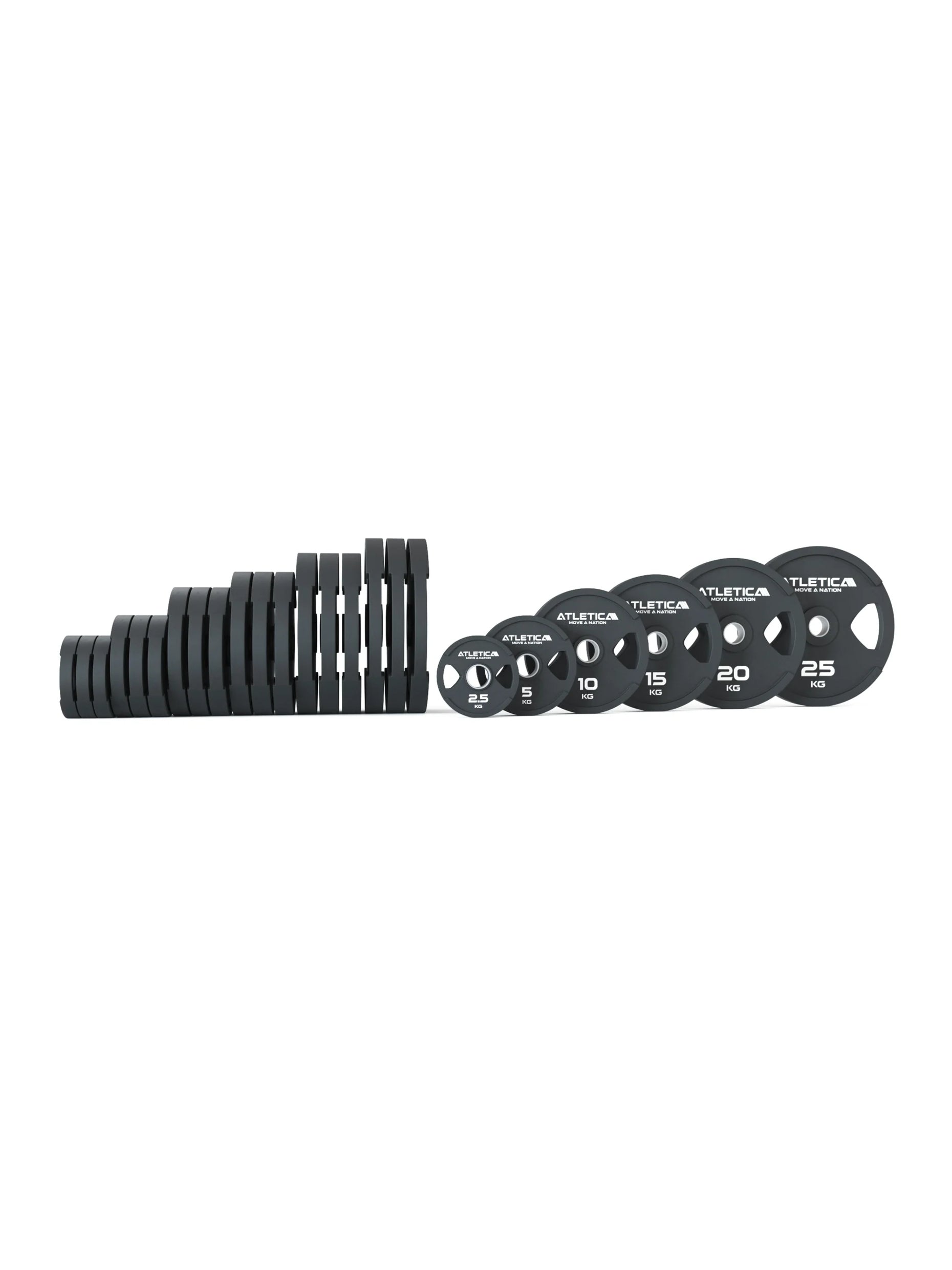 Trainingsscheiben Set 310 kg Set Dual-Gripper Plates in 4x2.5kg | 4x5kg | 4x10kg | 4x15kg | 4x20kg | 4x25kg | Schadstoffrei mit TÜV REACH Zertifikat
