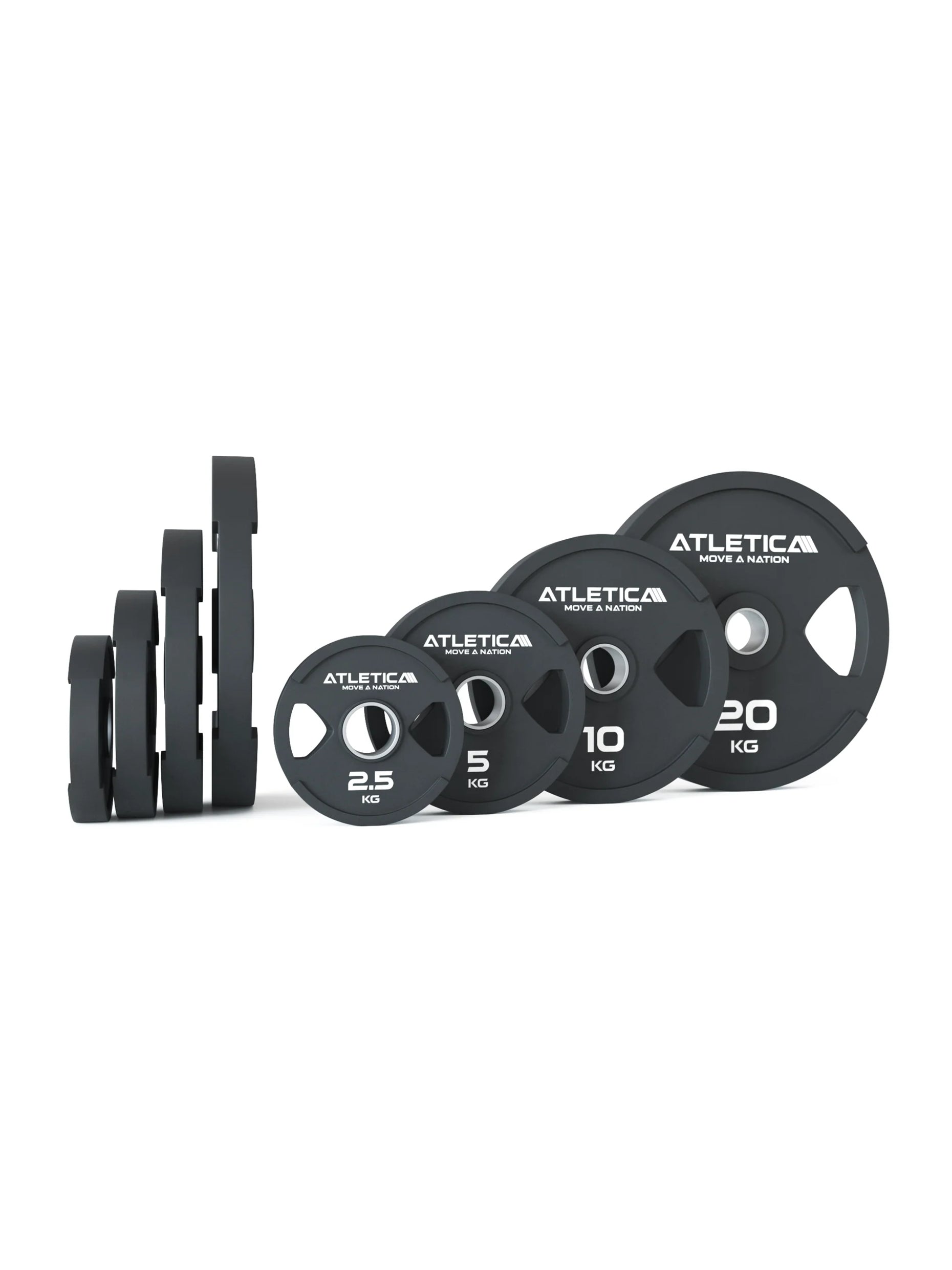 Trainingsscheiben Set 75kg Set Dual-Gripper Plates in 2x2.5kg | 2x5kg | 2x10kg | 2x20kg | Schadstoffrei mit TÜV REACH Zertifikat