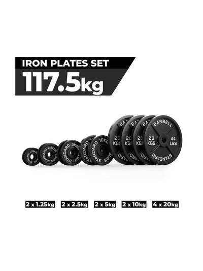 Gewichte Iron plates: 117.5 kg Set ∣ Gusseisen 