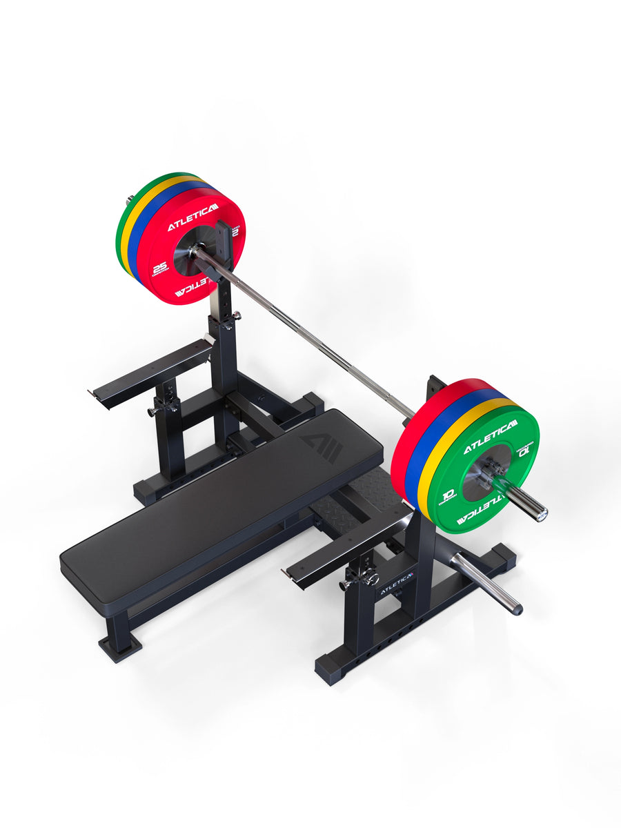 Hantelstangen: Langhantel Beta Powerlifting Langhantel, Entfessele Dein Powerlifting-Potential | 20kg | IPF-Markierung | Chrome / Military Green | 1200kg Belastbarkeit #color_chrome