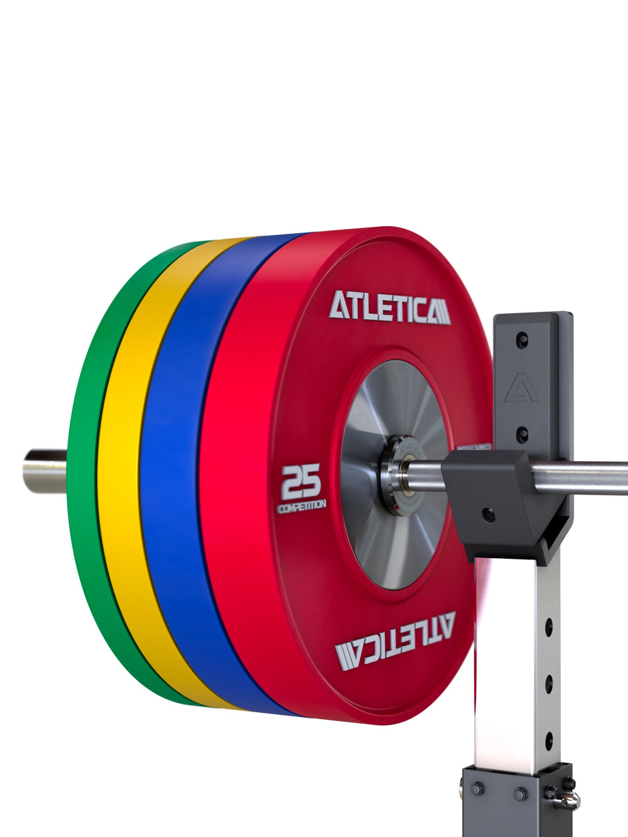 Hantelstangen: Langhantel Beta Powerlifting Langhantel, Entfessele Dein Powerlifting-Potential | 20kg | IPF-Markierung | Chrome / Military Green | 1200kg Belastbarkeit #color_chrome