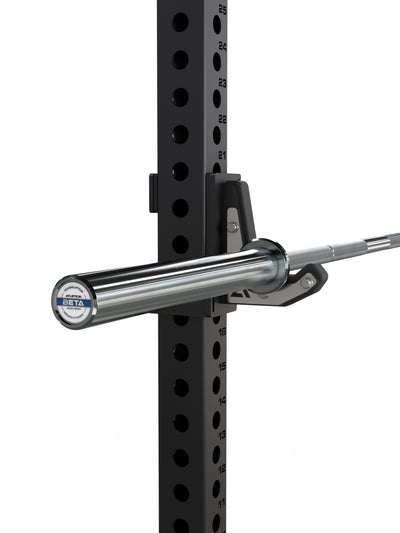 Hantelstangen: Langhantel Beta Powerlifting Langhantel, Entfessele Dein Powerlifting-Potential | 20kg | IPF-Markierung | Chrome / Military Green | 1200kg Belastbarkeit #color_chrome