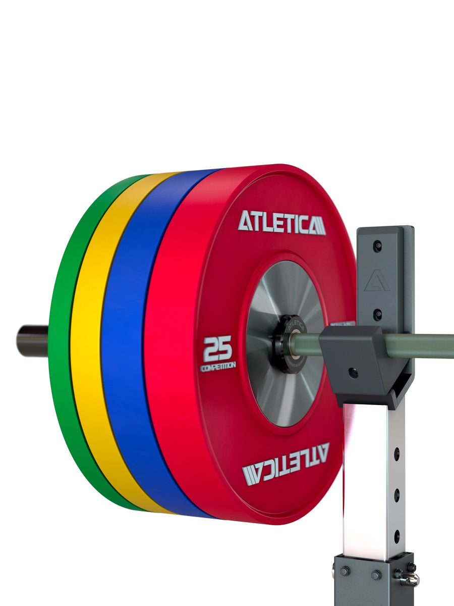 Hantelstangen: Langhantel Beta Powerlifting Langhantel, Entfessele Dein Powerlifting-Potential | 20kg | IPF-Markierung | Chrome / Military Green | 1200kg Belastbarkeit #color_military-green