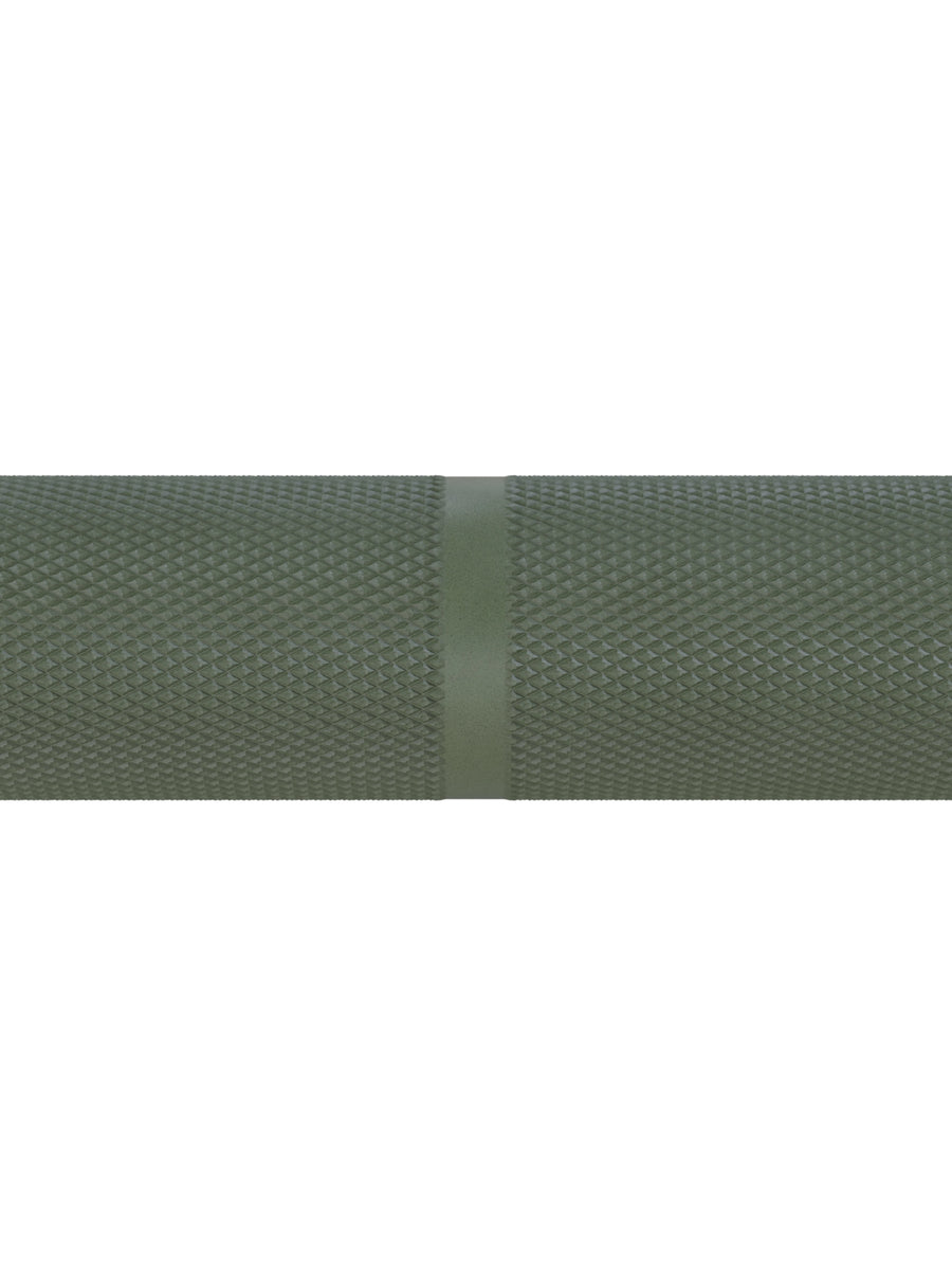 Hantelstangen: Langhantel Beta Powerlifting Langhantel, Entfessele Dein Powerlifting-Potential | 20kg | IPF-Markierung | Chrome / Military Green | 1200kg Belastbarkeit #color_military-green