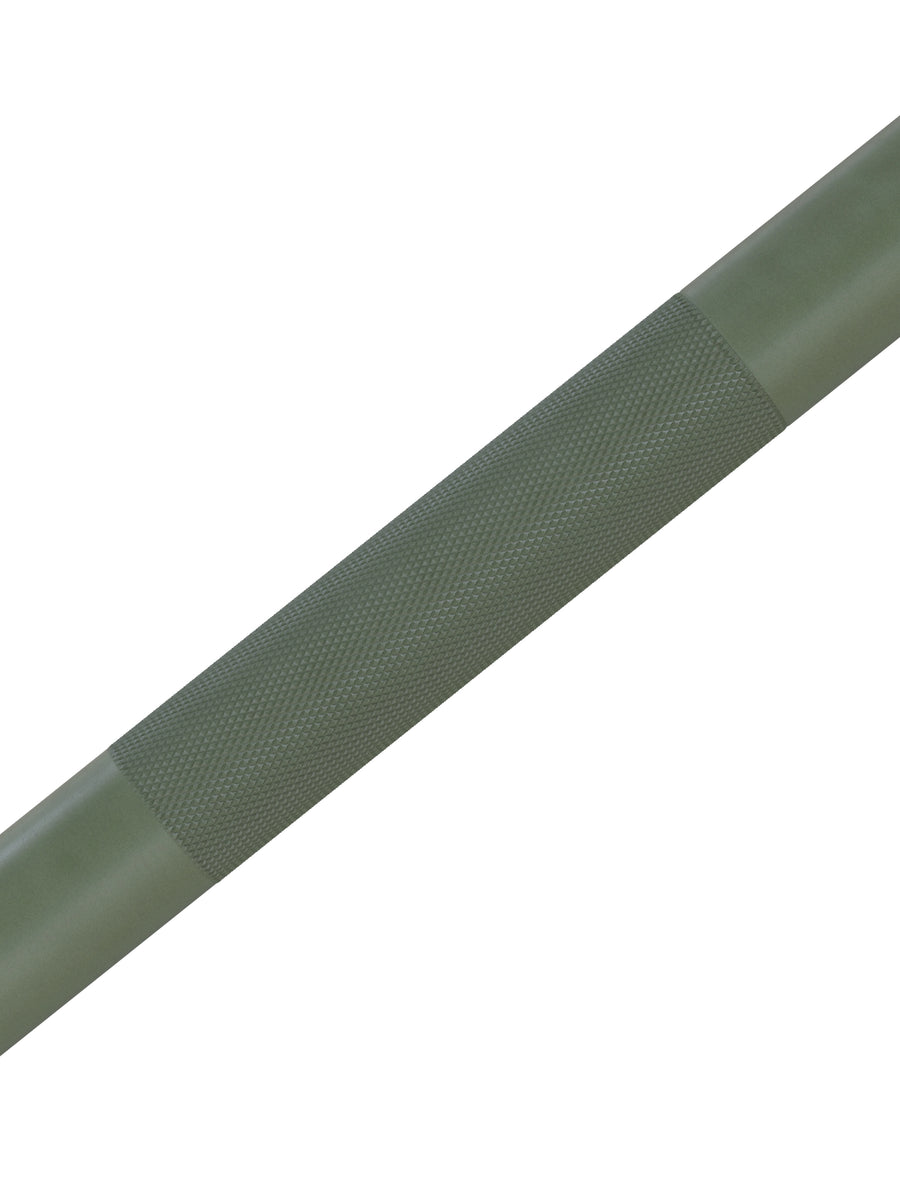 Hantelstangen: Langhantel Beta Powerlifting Langhantel, Entfessele Dein Powerlifting-Potential | 20kg | IPF-Markierung | Chrome / Military Green | 1200kg Belastbarkeit #color_military-green