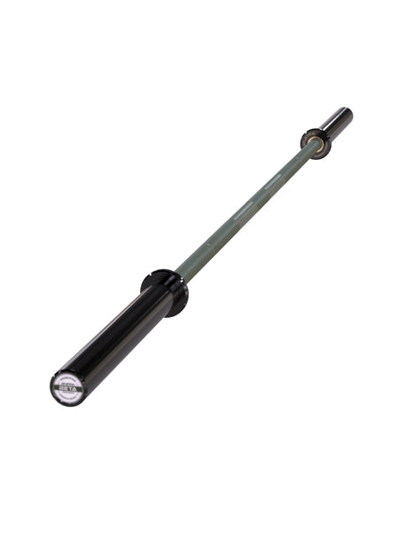 Hantelstangen: Langhantel Beta Powerlifting Langhantel, Entfessele Dein Powerlifting-Potential | 20kg | IPF-Markierung | Chrome / Military Green | 1200kg Belastbarkeit #color_military-green