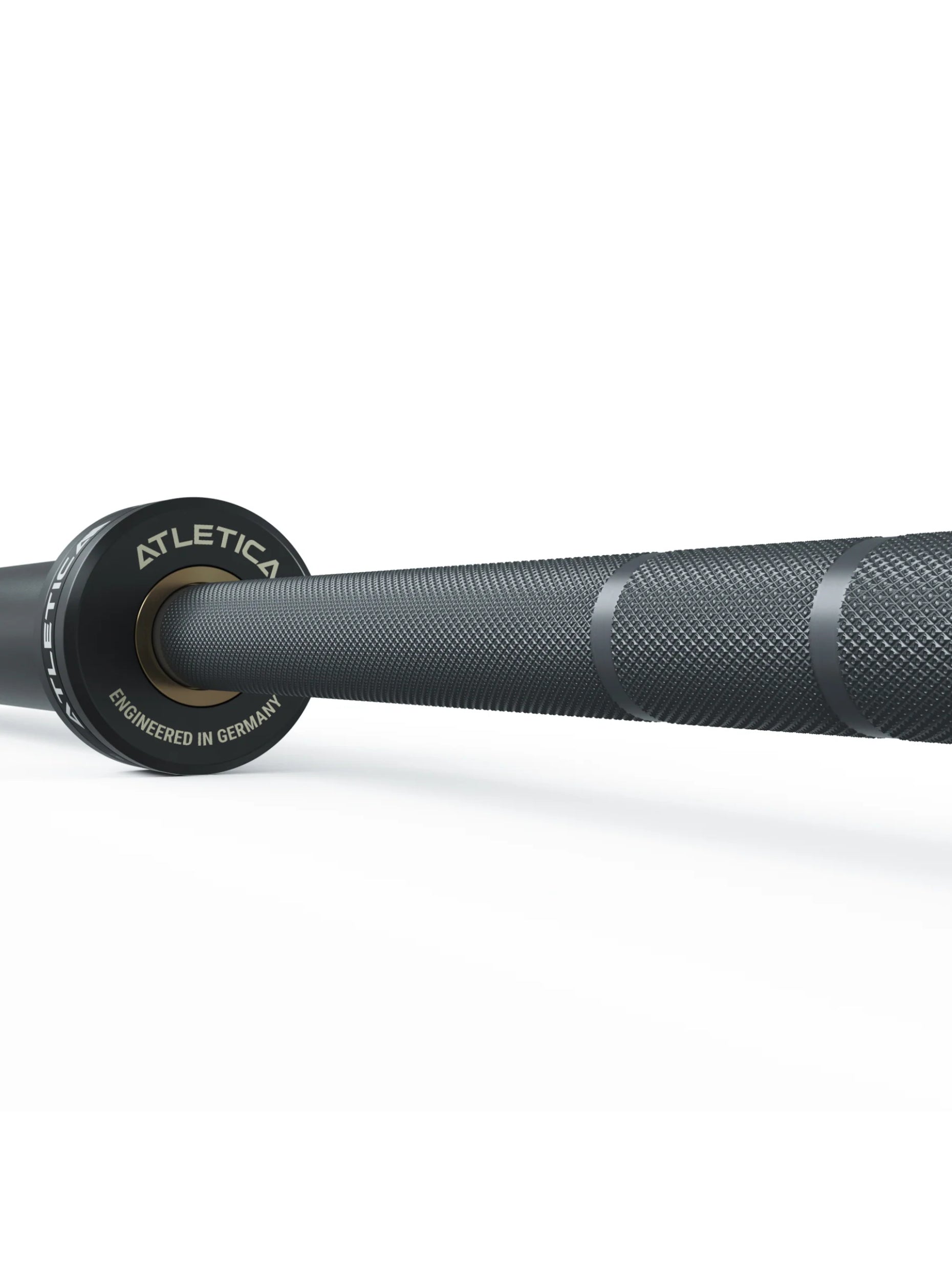 Langhantel Delta Set: Delta Hybrid Stange| 75kg Hantelscheiben | Alu-Hantelverschlüsse | Für Gewichtheben, Powerlifting und CrossFit | Ø 50mm, #material_bullet-grey
