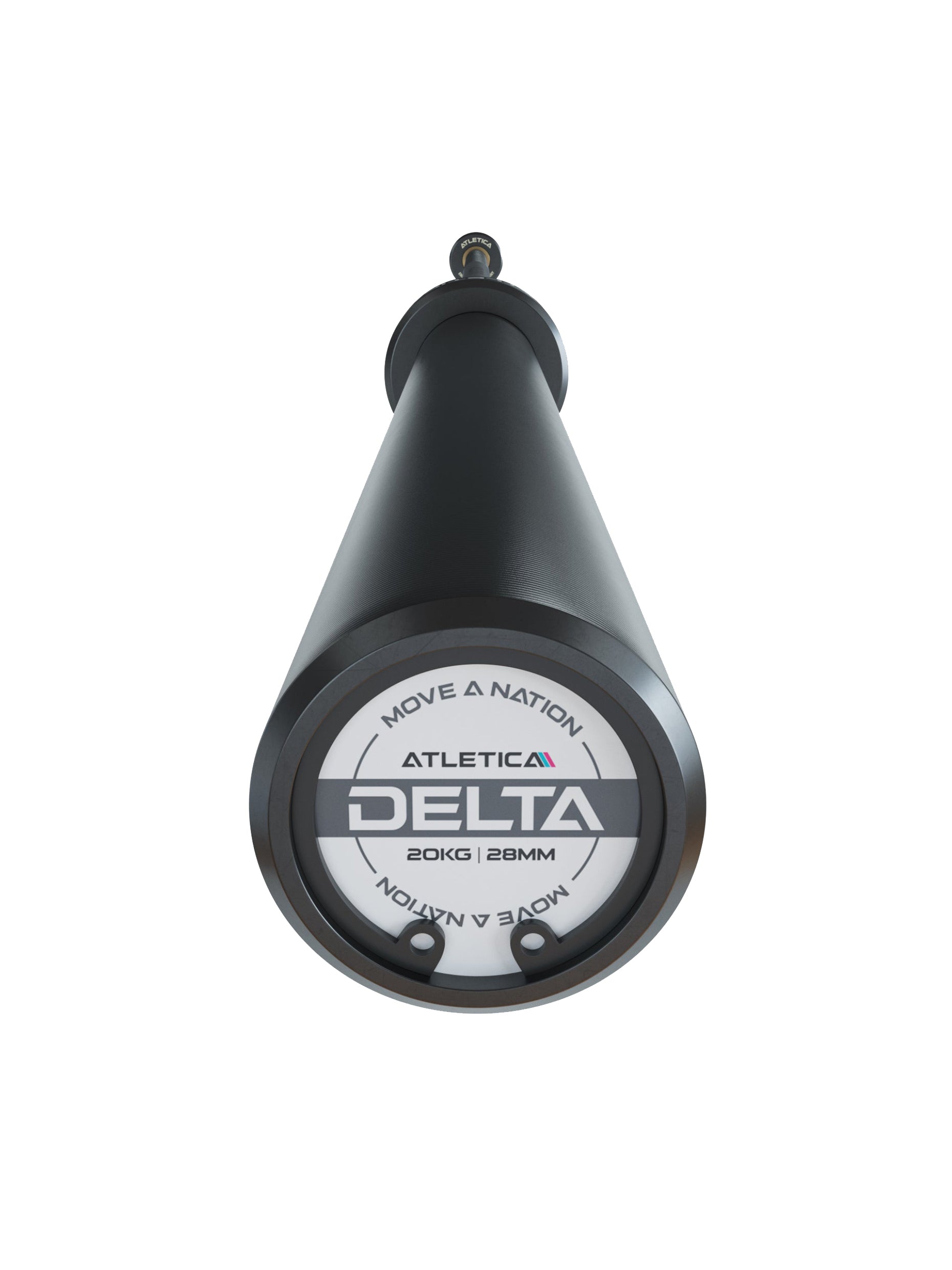 Delta Set: Delta Hybrid Stange| 75kg Hantelscheiben | Alu-Hantelverschlüsse | Für Gewichtheben, Powerlifting und CrossFit | Ø 50mm, #material_bullet-grey