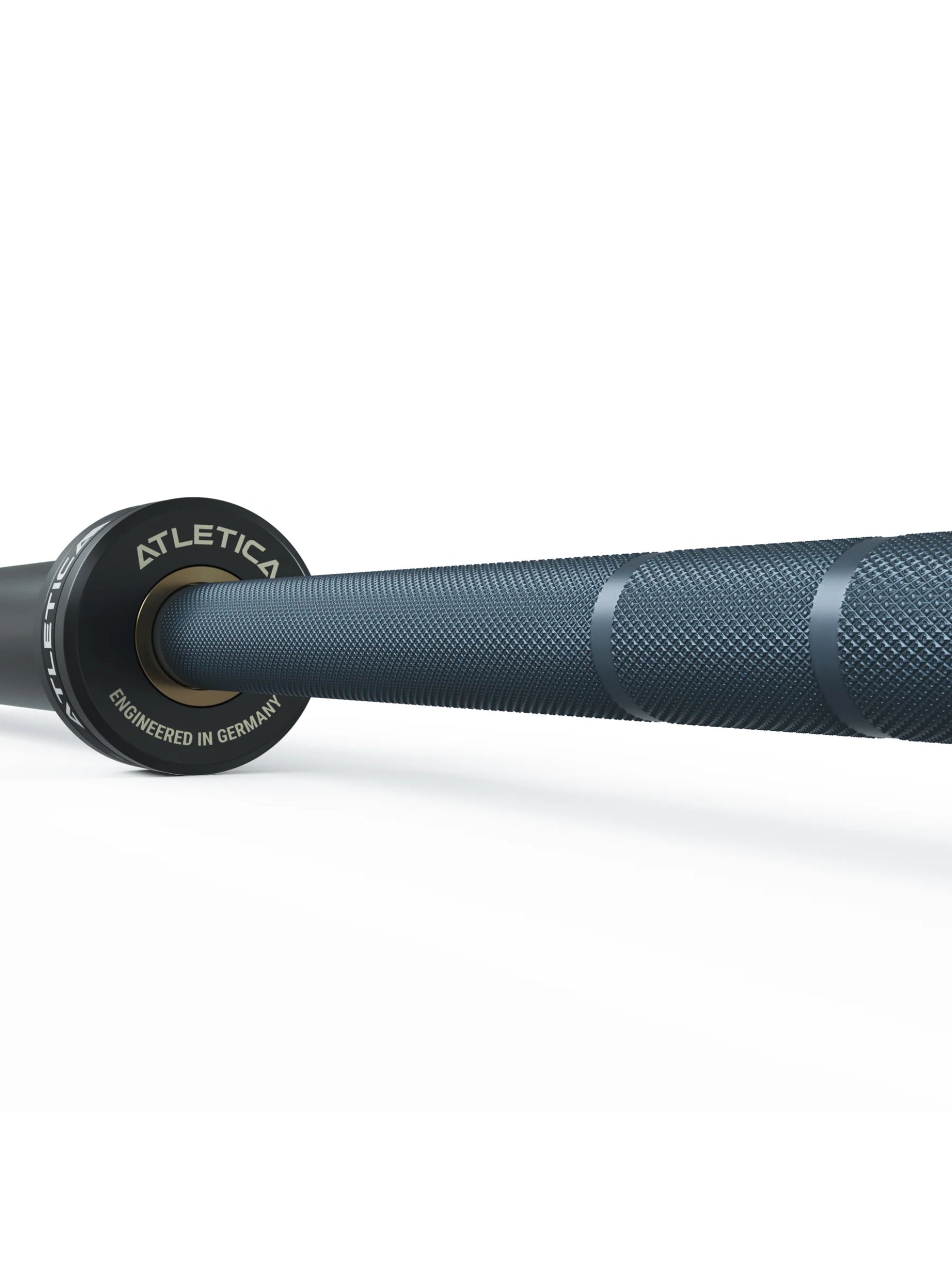 Langhantel Delta Set: Delta Hybrid Stange| 75kg Hantelscheiben | Alu-Hantelverschlüsse | Für Gewichtheben, Powerlifting und CrossFit | Ø 50mm, #material_dark-blue