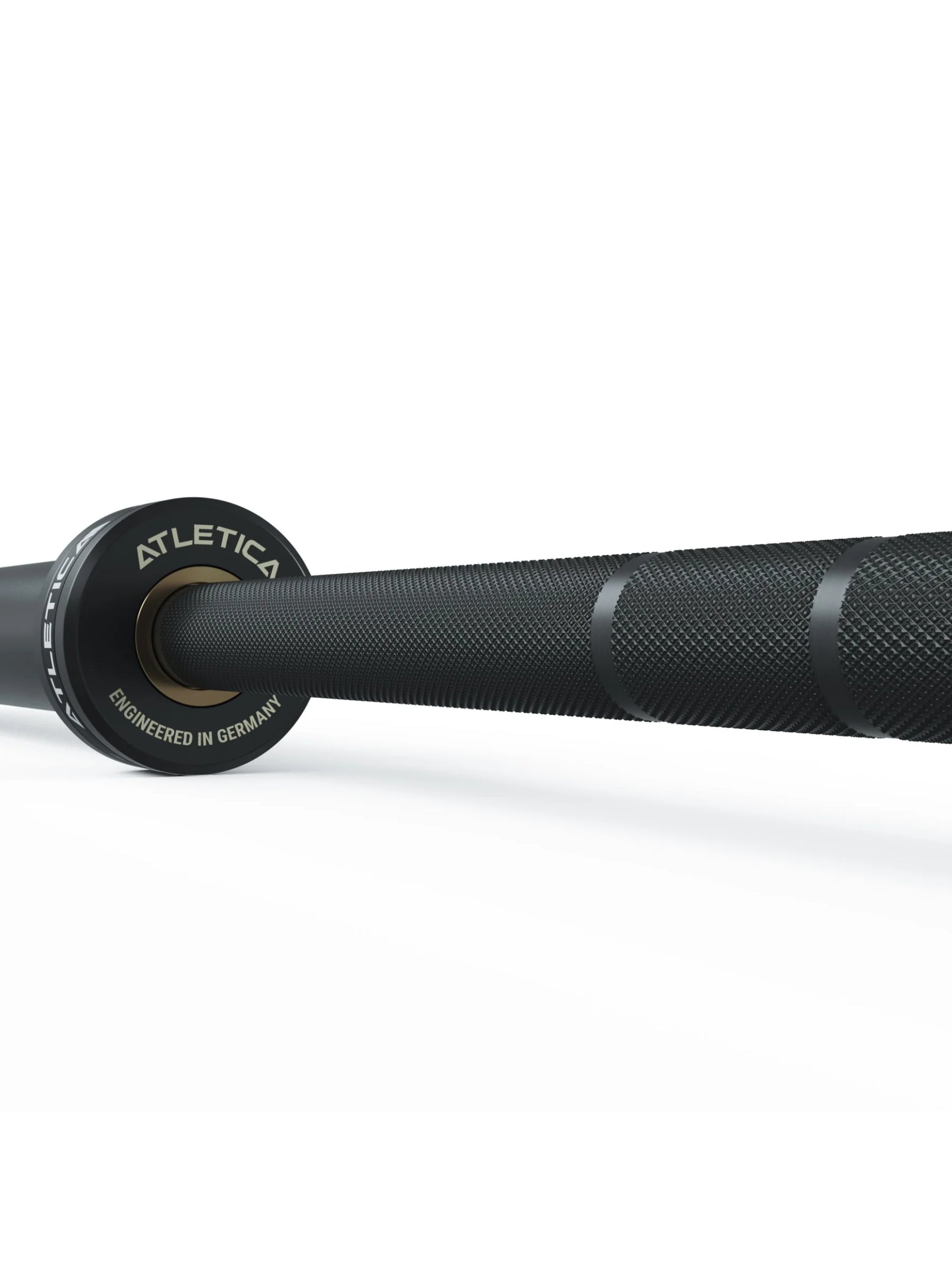 Langhantel Delta Set: Delta Hybrid Stange| 75kg Hantelscheiben | Alu-Hantelverschlüsse | Für Gewichtheben, Powerlifting und CrossFit | #material_tripple-black
