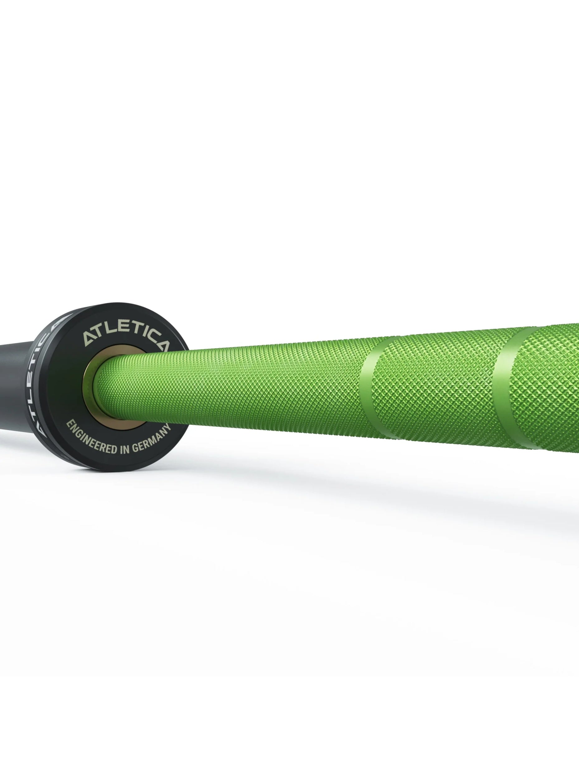 Langhantel Delta Set: Delta Hybrid Stange| 75kg Hantelscheiben | Alu-Hantelverschlüsse | Für Gewichtheben, Powerlifting und CrossFit | #material_electric-green