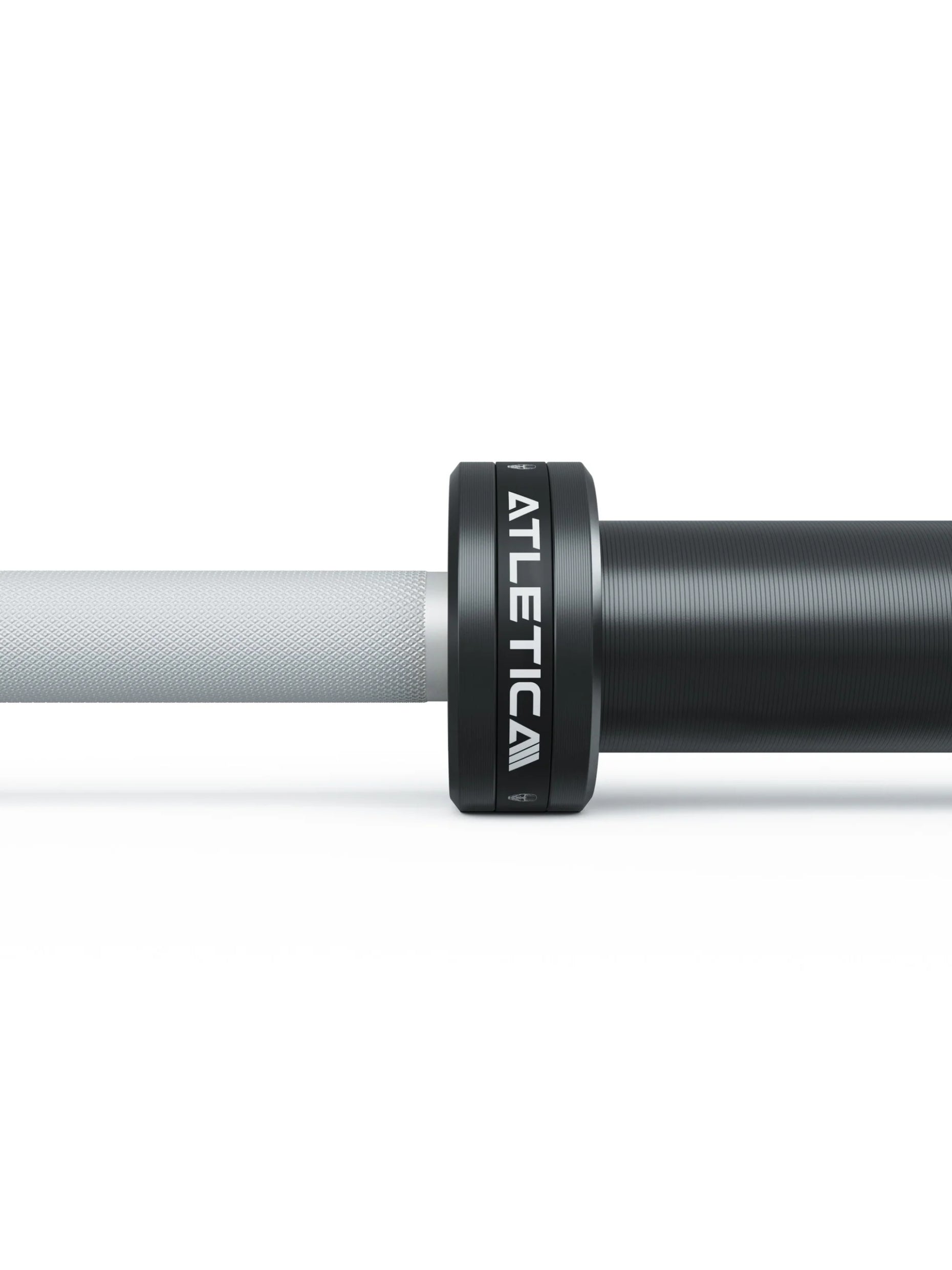 Hantelstangen Delta Set: Delta Hybrid Stange| 75kg Hantelscheiben | Alu-Hantelverschlüsse | Für Gewichtheben, Powerlifting und CrossFit | #material_white
