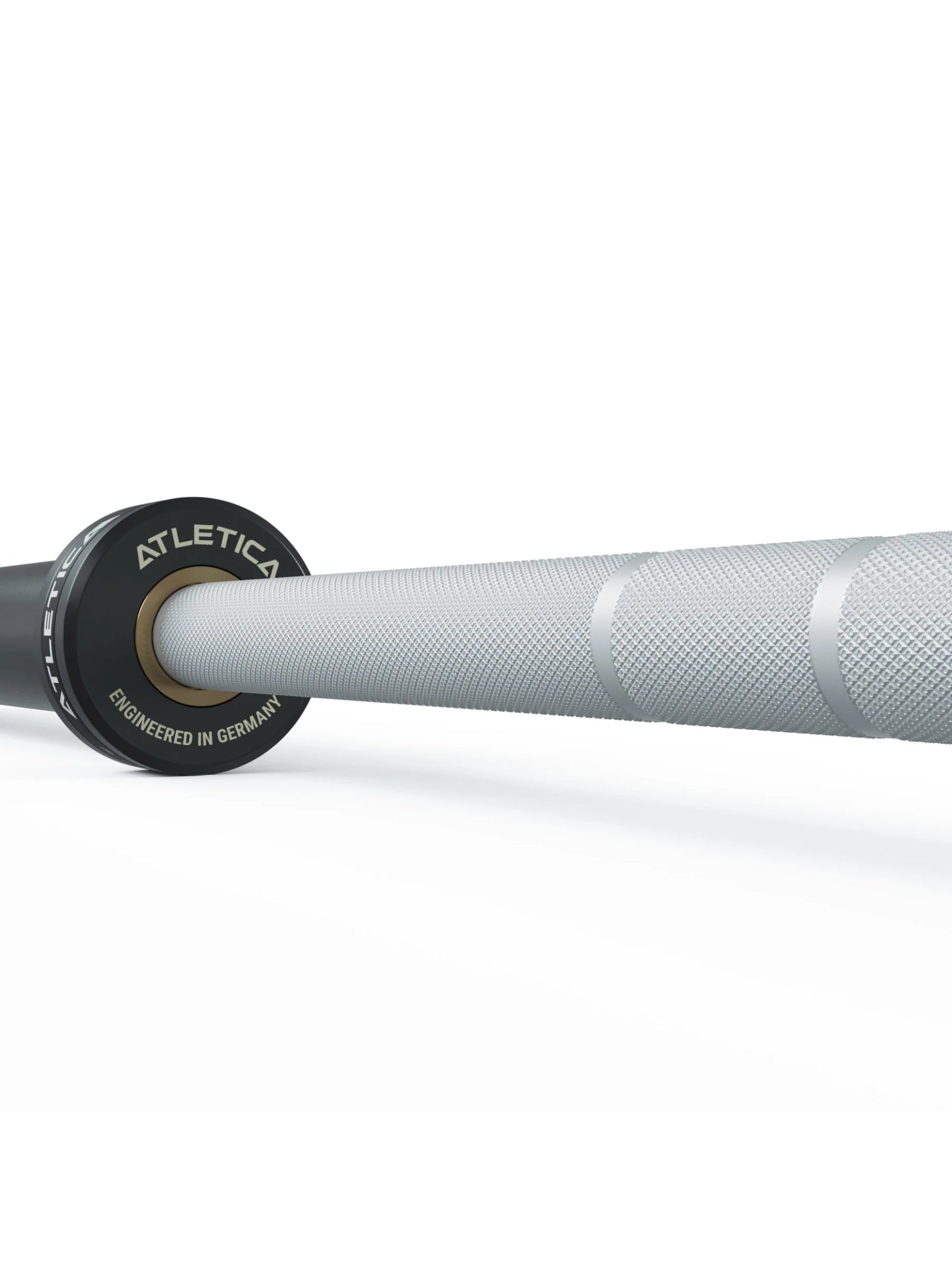Langhantel Delta Set: Delta Hybrid Stange| 75kg Hantelscheiben | Alu-Hantelverschlüsse | Für Gewichtheben, Powerlifting und CrossFit | #material_white
