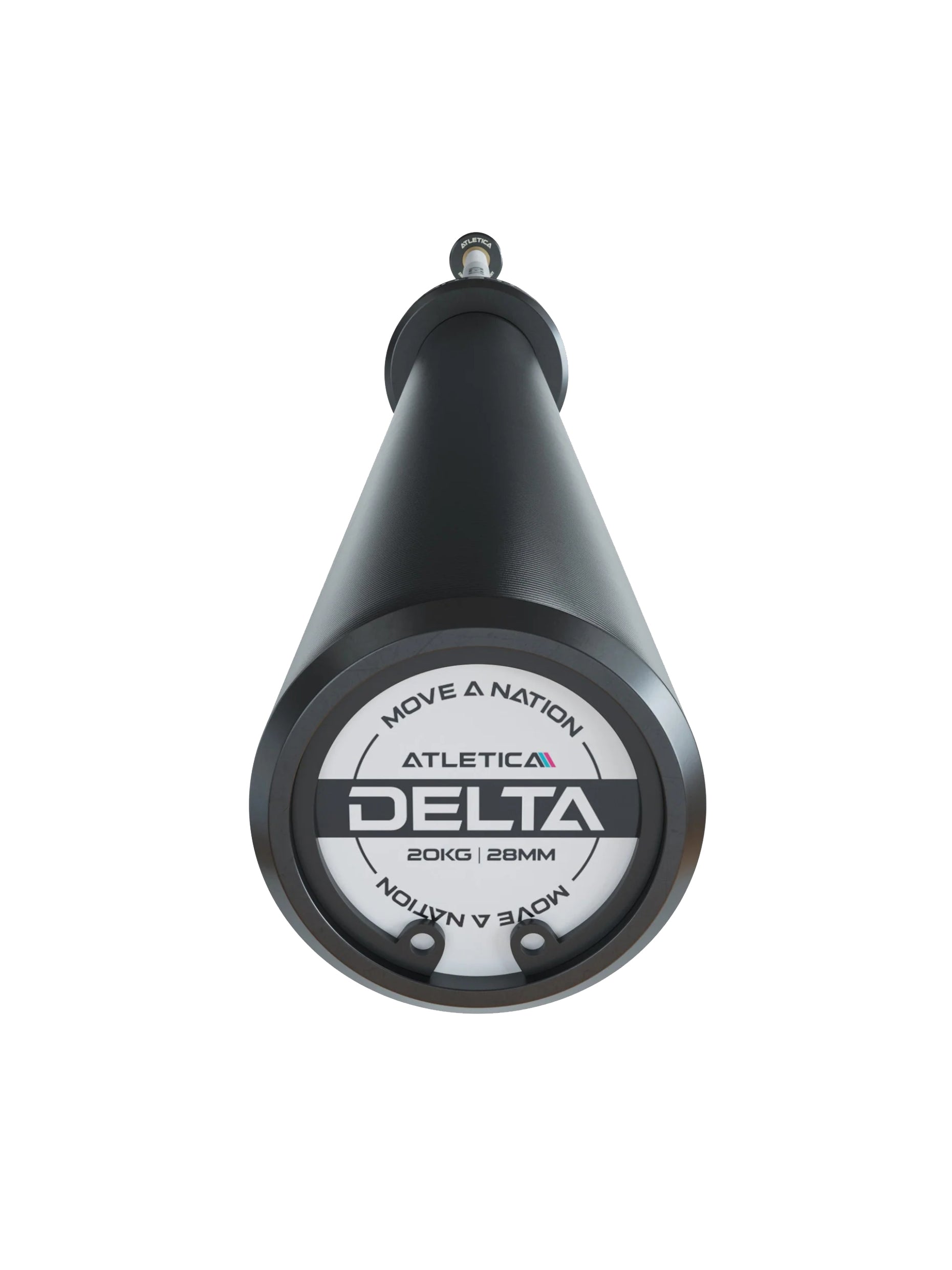 Delta Set: Delta Hybrid Stange| 75kg Hantelscheiben | Alu-Hantelverschlüsse | Für Gewichtheben, Powerlifting und CrossFit | Ø 50mm, #material_white
