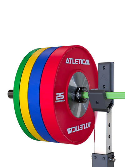 Hantelstangen, Delta Hybrid-Langhantel Electric Green: Für Weightlifting, Powerlifting und Functional Training | 20kg | IPF- & IWF-Markierungen | 1000kg Belastbarkeit