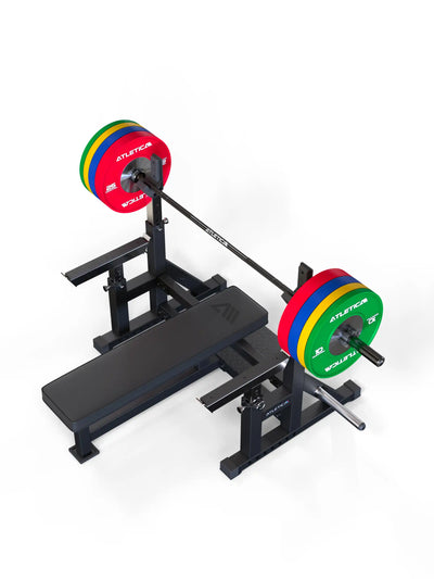 Hantelstangen, Delta Hybrid-Langhantel Tripple Black: Für Weightlifting, Powerlifting und Functional Training | 20kg | IPF- & IWF-Markierungen | 1000kg Belastbarkeit