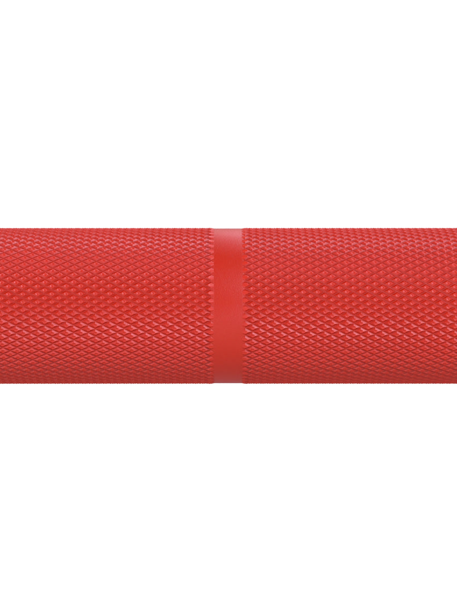 Hantelstangen: Langhantel Gamma Powerlifting Langhantel | 20kg | IPF- & IWF-Markierungen | Chrome / Sportscar Red | 1200kg Belastbarkeit #color_sportscar-red