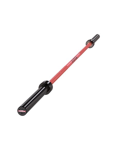 Hantelstangen: Langhantel Gamma Powerlifting Langhantel | 20kg | IPF- & IWF-Markierungen | Chrome / Sportscar Red | 1200kg Belastbarkeit #color_sportscar-red