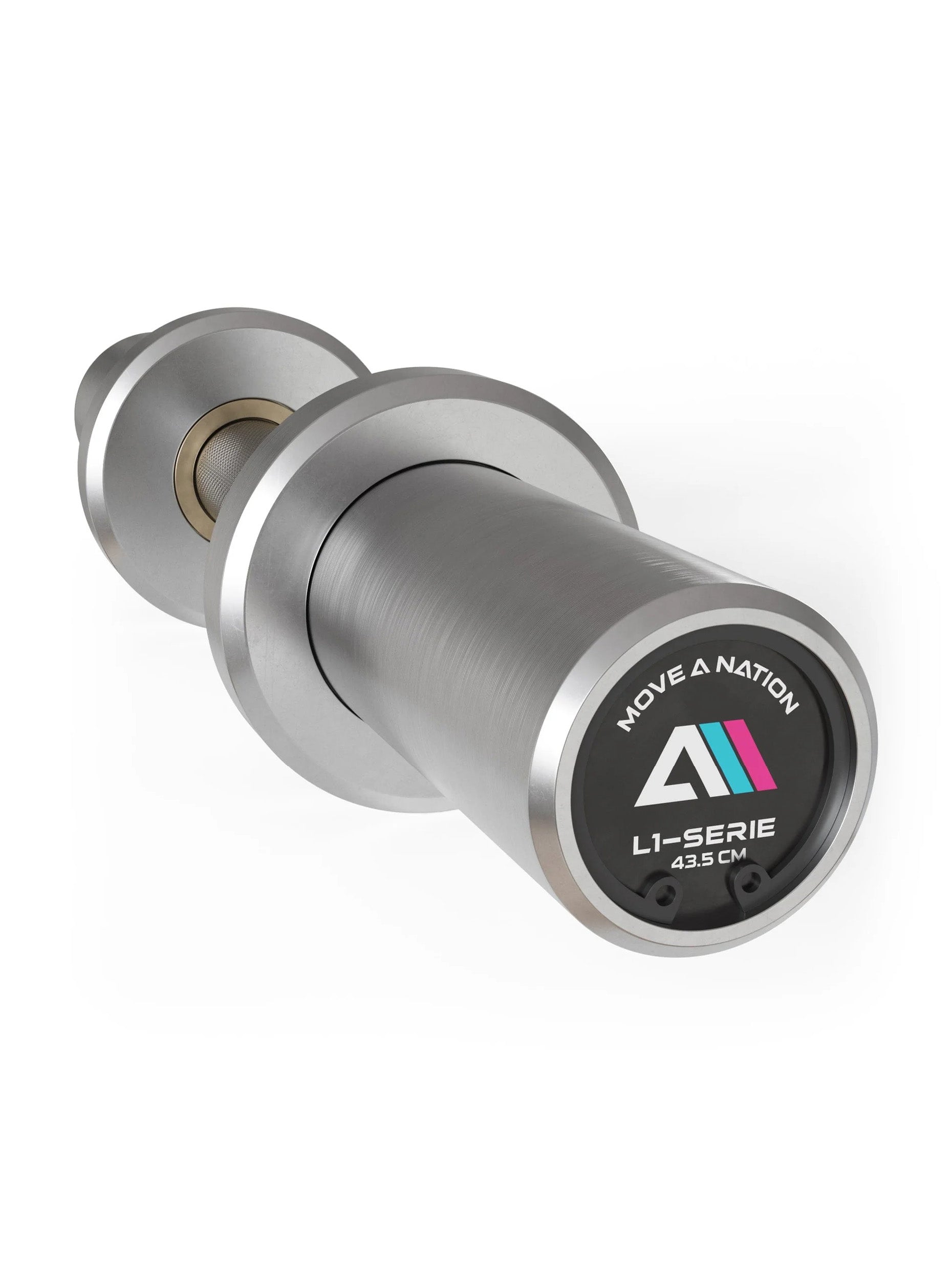 Kurzhantel Olympia L1: 43.5cm Länge, Hantelstange mit Ø 50 mm | Studioqualität | 190.000 PSI | Hochbelastbar & verchromt | Mit Kugellagern ausgestattet | 4 kg