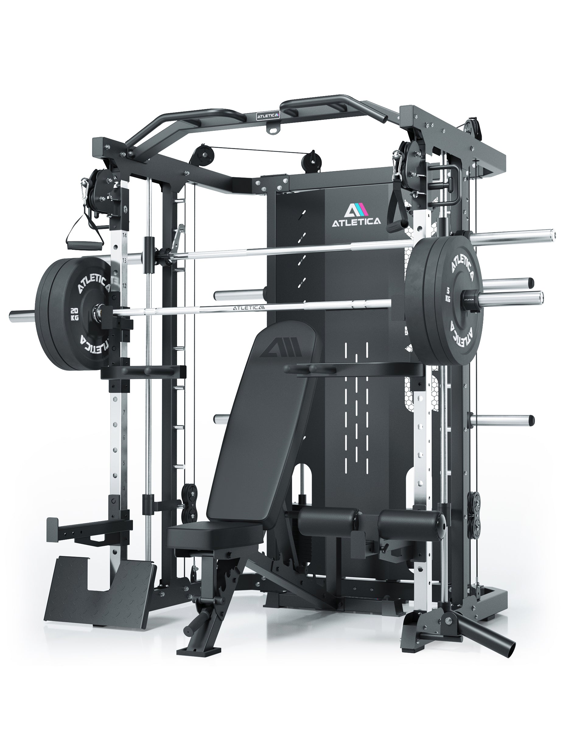 Kraftstation SWAT mit Multipresse, Hantelbank und Gewichte von Atletica: #variante_swat-basic
