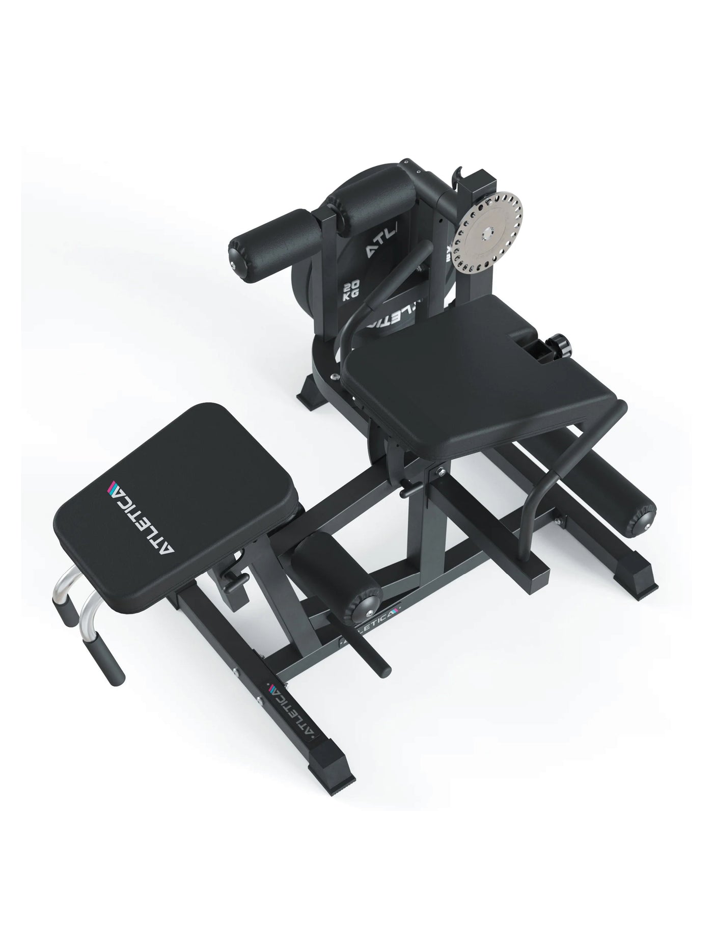 Kraftgerät Fullbody Multitrainer Leg Curl – Mit Plate Loaded System