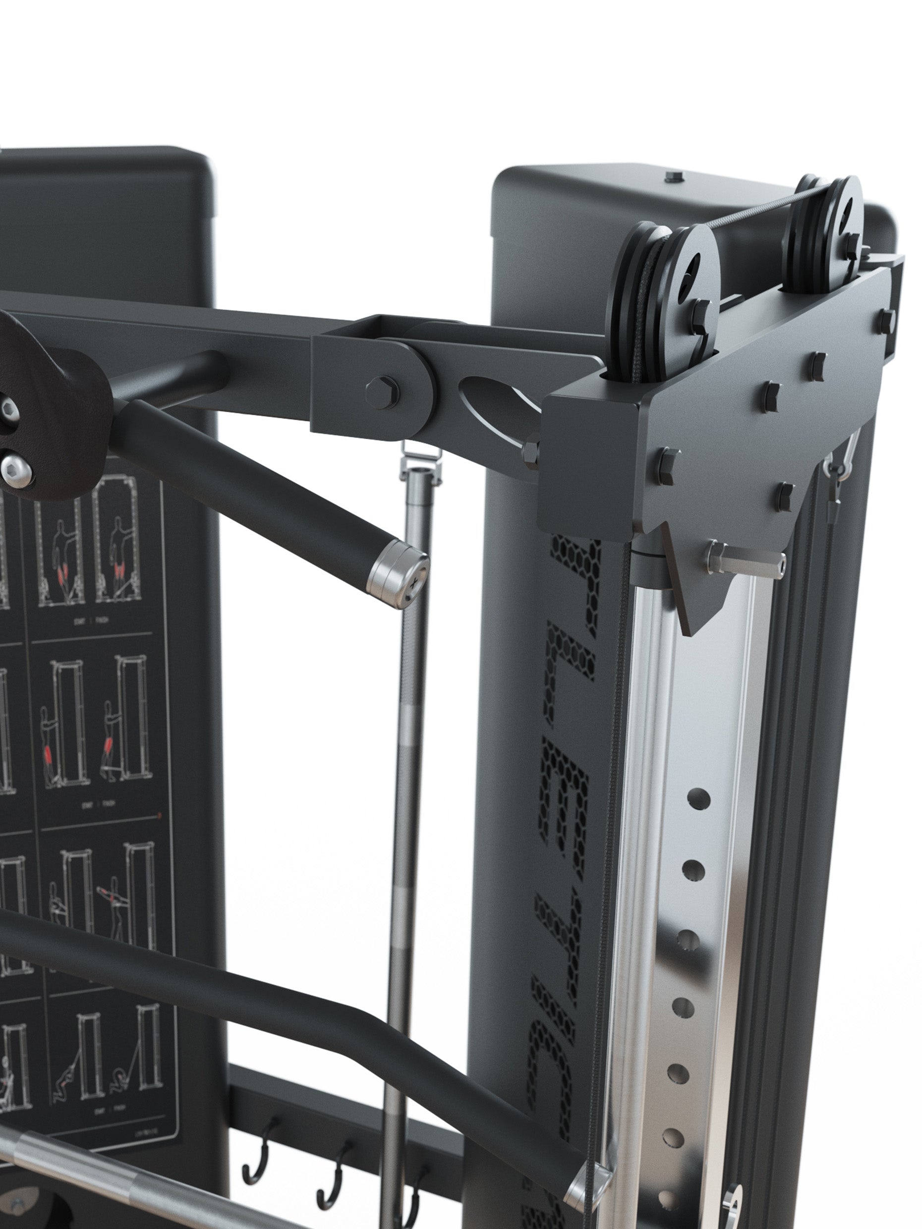 Kraftstation: X-Pollux Functional Trainer & Smith Machine mit Steckgewichten 