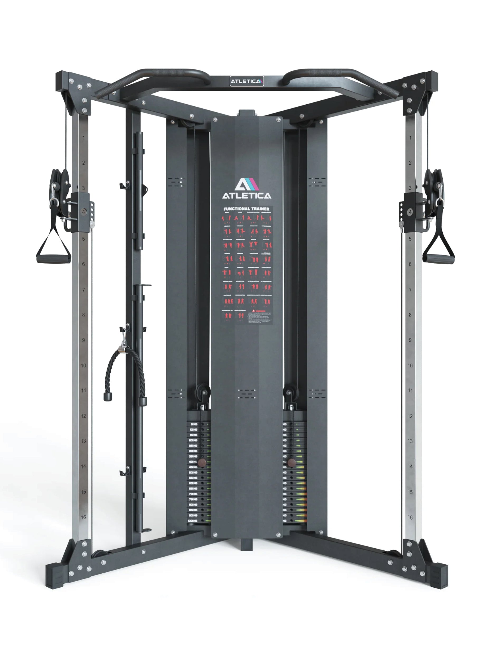 Kabelzug Kraftstation X-Five: 2:1 Übersetzungsverhältnis, #size_195-cm