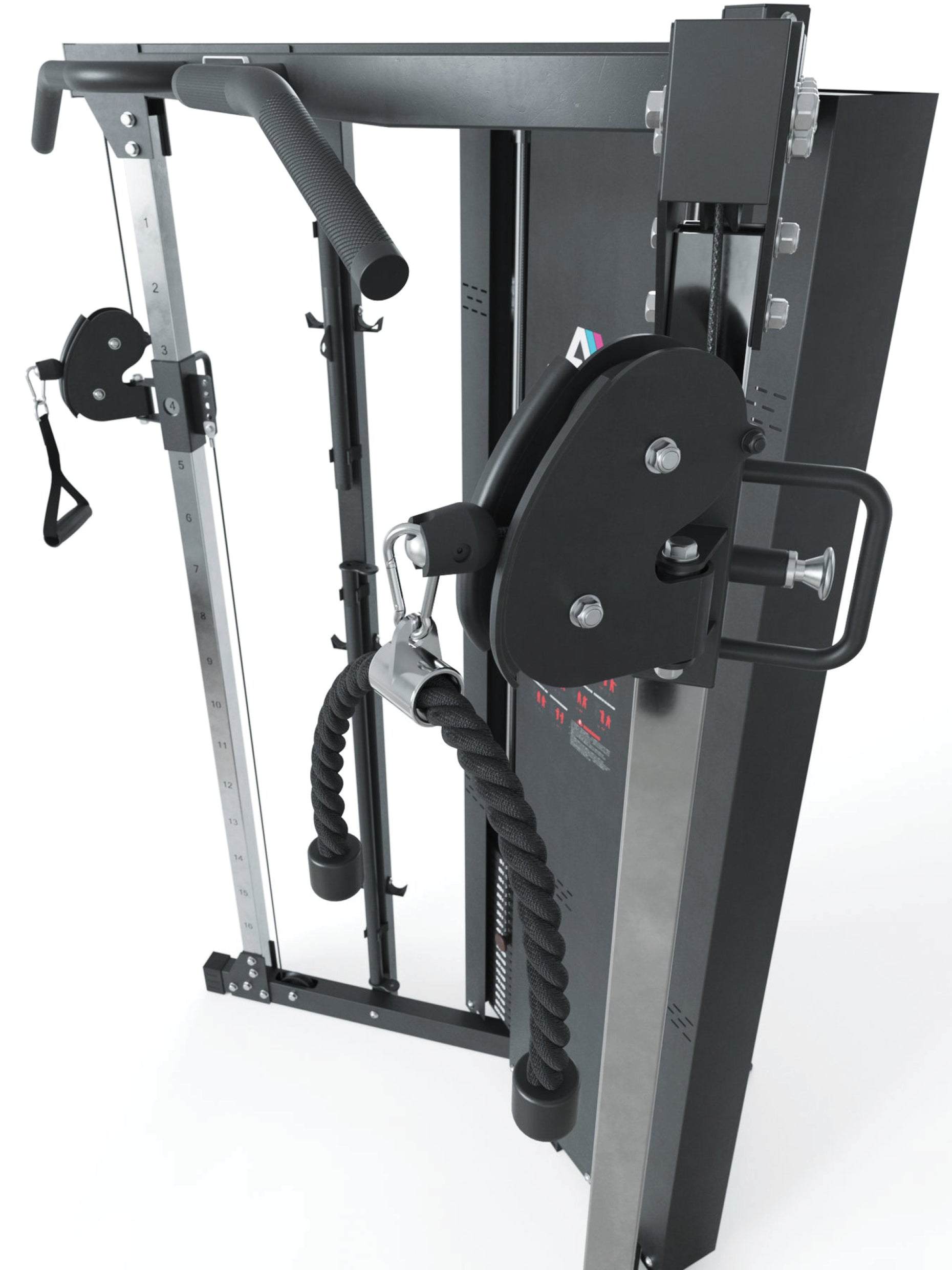 Kabelzug Kraftstation X-Five: Cable-Cross-Mechanismus mit 20 Höhenverstellungen, #size_195-cm