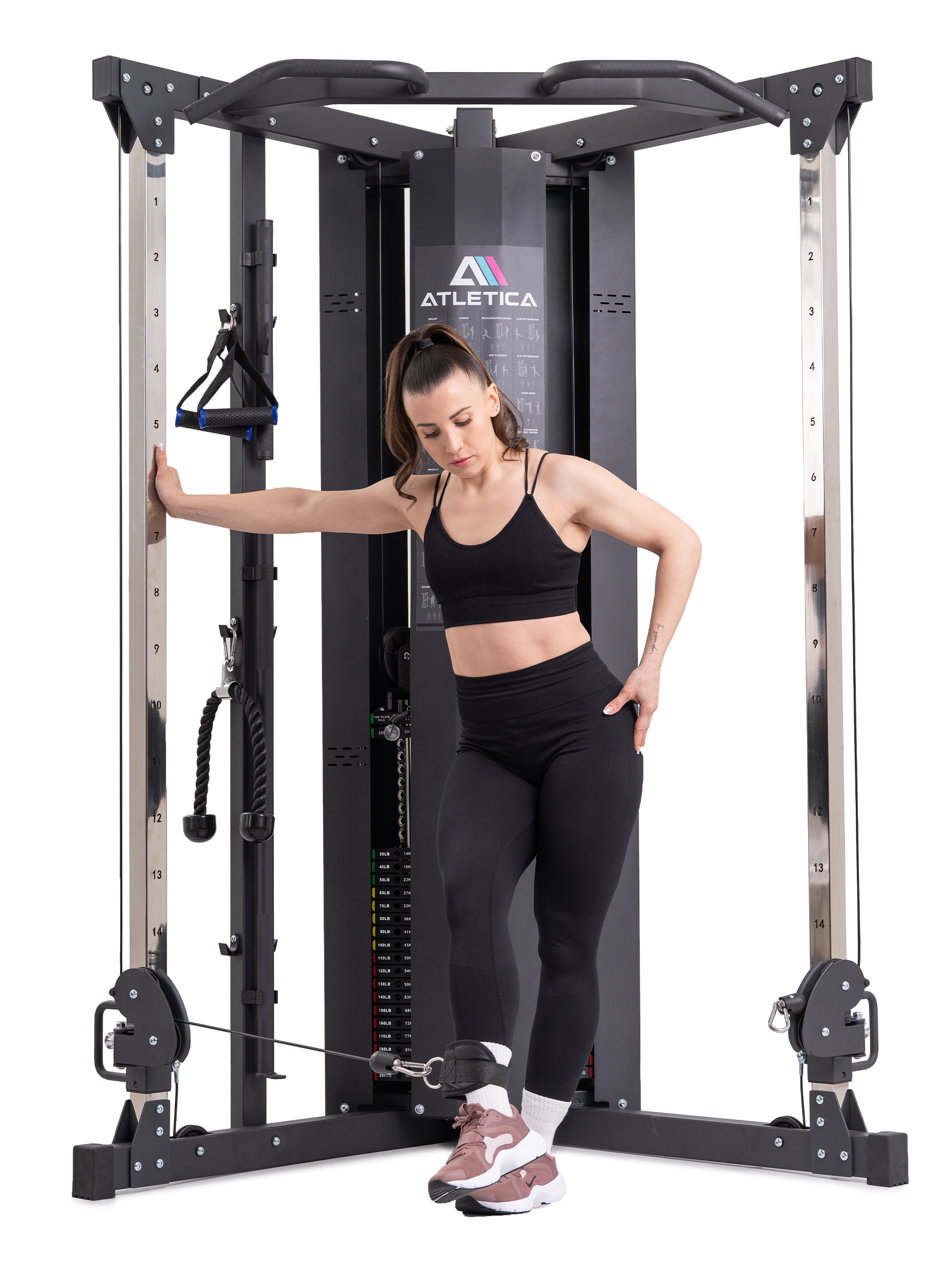 X-Five Kraftstation Beinübungen Kabelzug: #size_195-cm